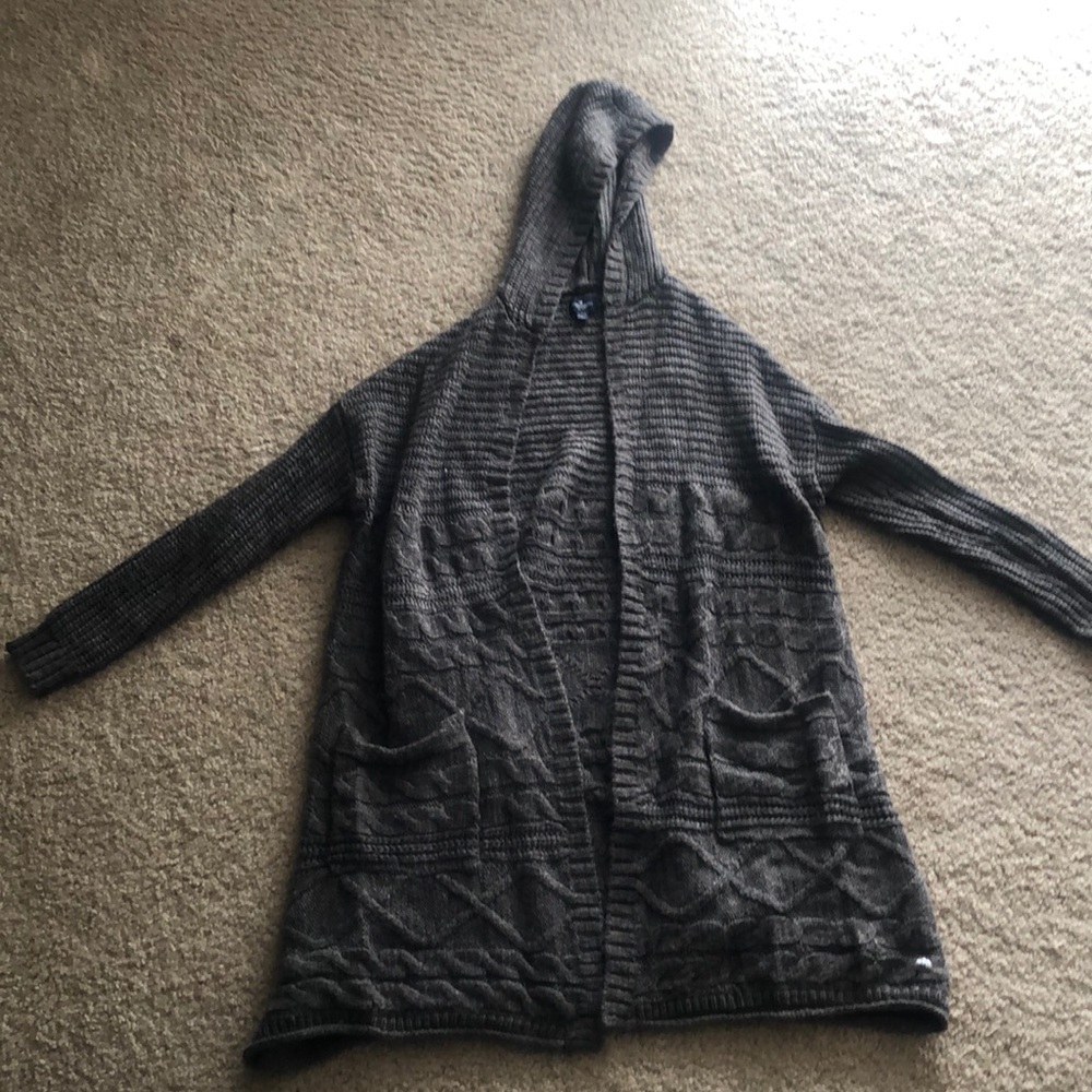 Gray cardigan